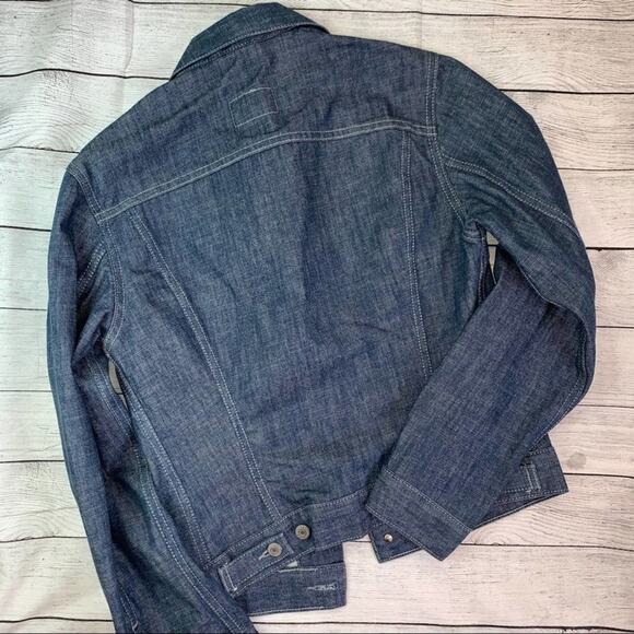 Levi's Girl’s Dark Wash Denim Trucker Jean Jacket Size Girls Medium Vintage - Picture 10 of 10